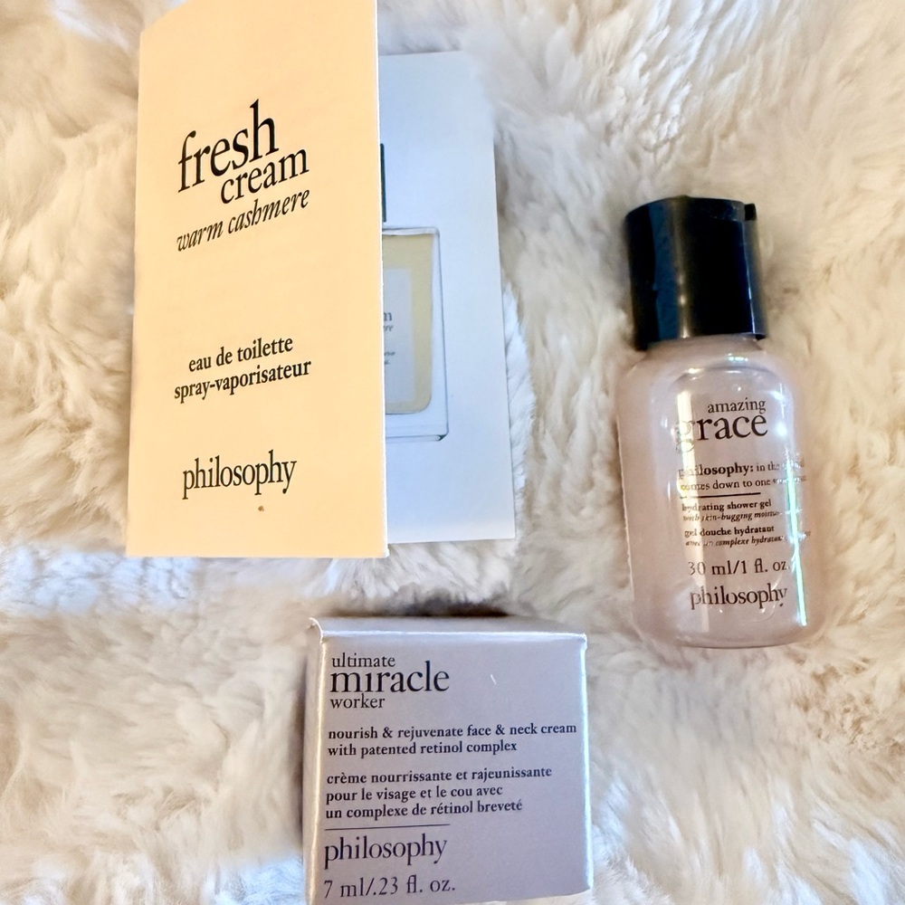 Philosophy Ultimate Miracle Worker Cream, Grace Shower Gel, Fresh Cream perfume